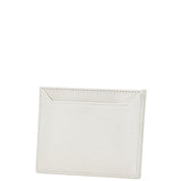 プラダ ロゴ カードケース ホワイト レザー レディース PRADA 【中古】